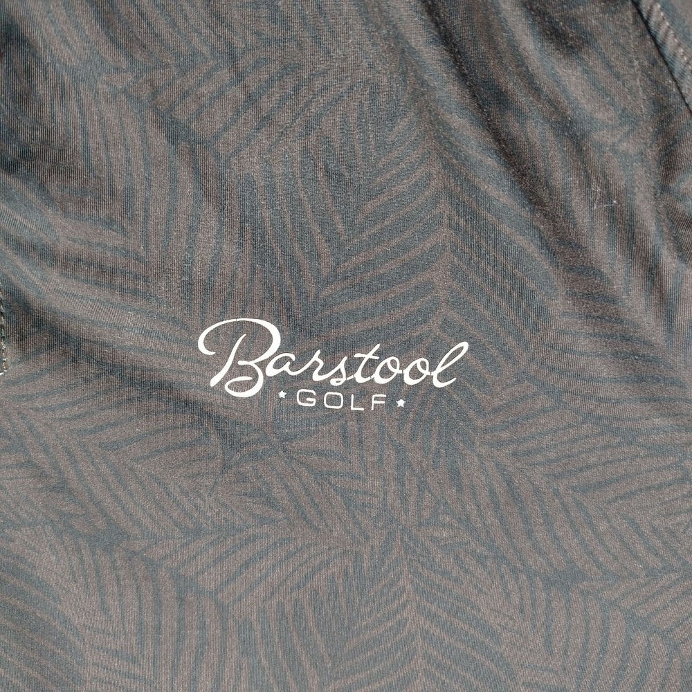 UNRL x Barstool Performance Golf Blue Navy Polo Shirt AOP Athletic Fit Mens L - Picture 6 of 11